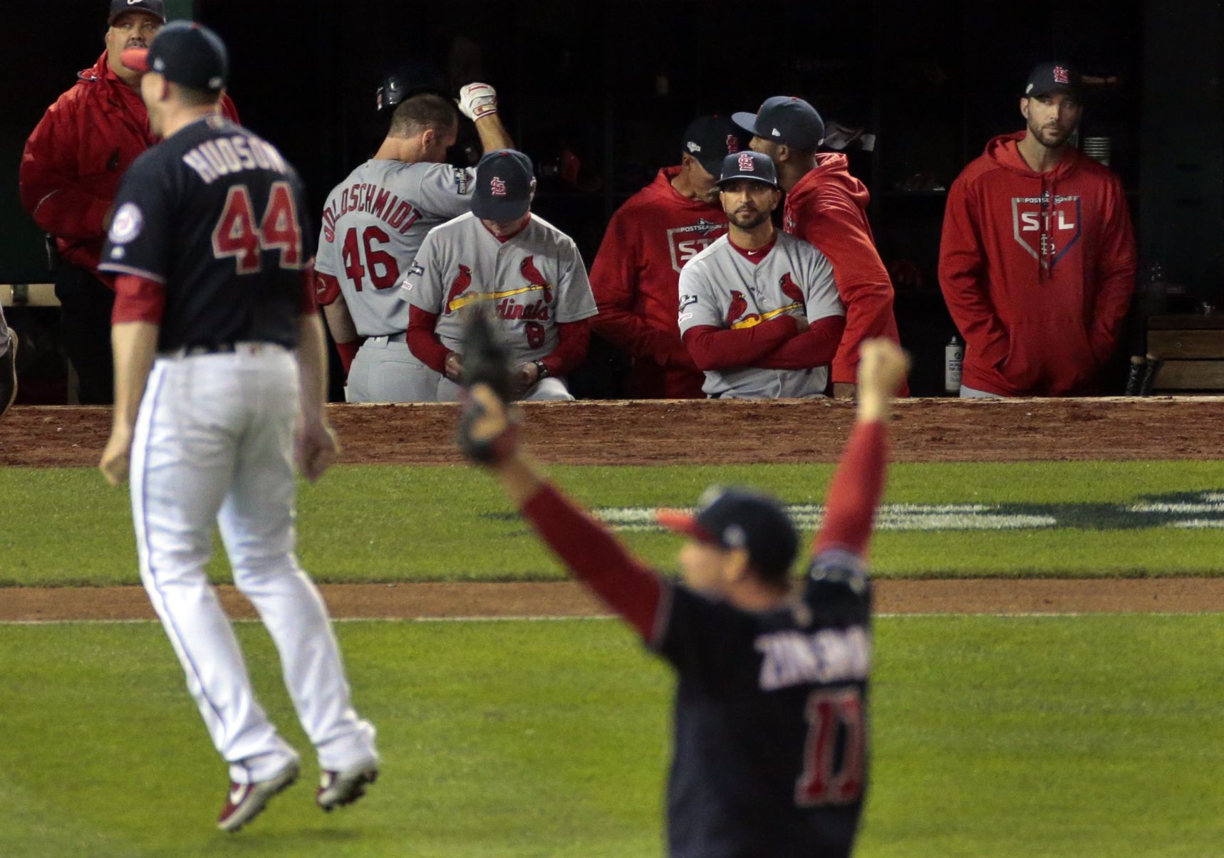 Cardinals on the brink of elimination from the National League Championship Series in Washington